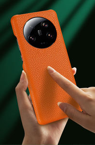 Coque de téléphone de luxe meilleure vente étui souple en cuir de vachette véritable galet pour Huawei <span class=keywords><strong>Honor</strong></span> Magic 5 Pro Xiaomi Redmi Note 12 - Product Image 5