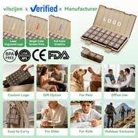 Vilscion Grande capacité, Boîte à pilules hebdomadaire 7 jours, 28 compartiments, 4 prises par jour, Sans BPA, PP transparent, Organisateur détachable pour médicaments de voyage