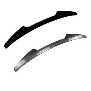 Audi A5 8T Coupe <b>Rear</b> <b>Spoiler</b> Piano Black Carbon Fiber Texture Ducktail Trunk Lip 2007-2016 - Product Image 5