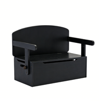 Ensemble table et chaises pour enfants avec organisateur de rangement, mobilier pour tout-petits, banc de rangement en bois pour jouets avec poignée