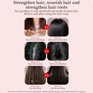 10% de réduction en gros – Barre de shampoing solide naturelle au curcuma <span class=keywords><strong>LU</strong></span> pour peaux grasses, emballage cadeau, savon pour cheveux, à revendre - Product Image 4
