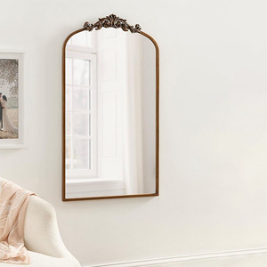 Miroir sur pied de style français moderne et luxueux, style rétro, style Art <span class=keywords><strong>d</strong></span>éco, cadre en fer, forme <span class=keywords><strong>d</strong></span>'arche - Product Image 1