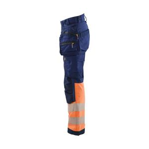 BLAKLADER - 711425138953D23 Pantalon softshell haute visibilité pour femme Bleu marine/Orange-EAN 7330509879740 HI-VIS WORKWEAR - Product Image 4