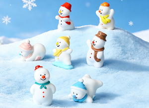 ชุดทำสโนว์โกลบ DIY รูปตุ๊กตาหิมะ ของตกแต่งฉากวินเทอร์วันเดอร์แลนด์คริสต์มาส ของตกแต่งเรซิ่นขนาดเล็ก ของตกแต่งวันหยุดคริสต์มาส ของขวัญ DIY - Product Image 4