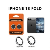 Protection d'objectif photo en métal 9H effet diamant brillant à installation facile pour iPhone 18 Pro, 17, 16, 15, 15 Pro Max