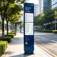 Señalización Digital para Paradas de Autobús con Energía Solar, Diseño Moderno Personalizado, Pantalla de Tinta de Bajo Consumo Energético