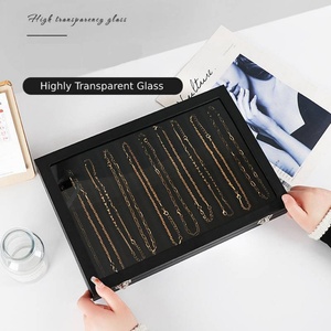 Wholesale Custom 10 Velvet Necklace Organizer Storage Box <b>Large</b> Capacity Jewelry Display Box - Product Image 5