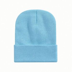 For Men Women Men's Acrylic Cuff Beanie Slouchy Knit Cap Warm Winter <b>Hat</b> Promotion Gift - Product Image 3