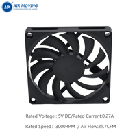 AM8010H5B 2026 Nuevo Ventilador de Refrigeración Axial sin Escobillas de 80 mm, 5 V, 80x80x10 mm, 8 cm, 8010 para PC, CPU, Caja de Ordenador