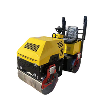 Compacteur vibrant de rouleau de route d'asphalte de rouleau de route à tambour unique 1 tonne