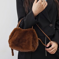 Nouveau sac à main en peluche tendance, mode simple, fourrure classique, sac à bandoulière décontracté haut de gamme pour femmes, sac à bandoulière personnalisé