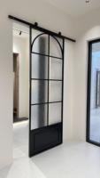 Puertas Corredizas de Aluminio Premium Estilo Granero Francés para Hotel, Restaurante, Villa, Cocina, Baño - Puertas Interiores Comerciales Resistentes al Agua
