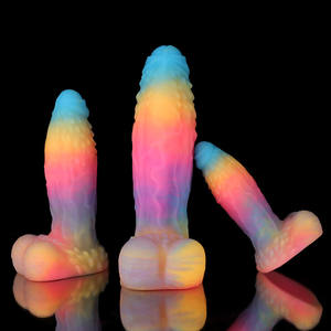 Magic Dragon Luminous Soft Dildo Alien Shaped <span class=keywords><strong>Bai</strong></span> <span class=keywords><strong>Ze</strong></span> Masturbador femenino Sexy Anal Plug 100% Impermeable Gay Sex Toy - Product Image 1
