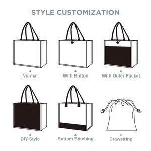 Thời trang tùy chỉnh tráng Linen Cá nhân hoá tùy chỉnh tên Phù Dâu Túi ủng hộ đám cưới đay túi cho cô ấy - Product Image 6