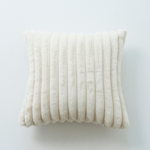 Bán Buôn Phòng Khách Sofa Trang Chủ Trang Trí Tùy Chỉnh Màu Rắn Sọc Flannel Ném Gối Trường Hợp Gối Đệm Bìa - Product Image 6