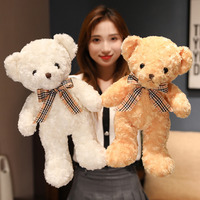 Peluches d'ours en peluche personnalisables en taille et en couleur, ours en peluche doux et mignon, jouets en peluche