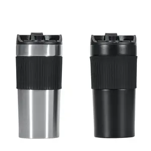 Wholesale Portable 16 oz Stainless Steel Double Wall Insulated French Press Coffee Maker Tumbler