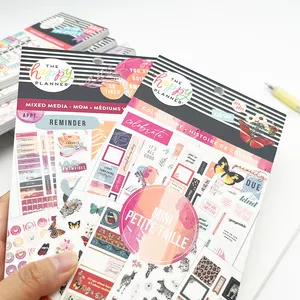 Hoge Kosten Prestaties Aangepaste Kawaii Planner Vellen Stickers Boek Voor Journaling