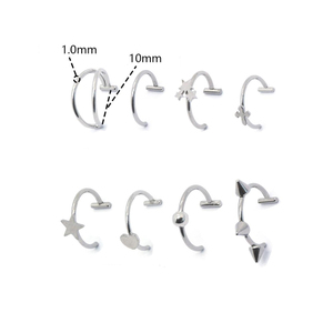 Anillo de <span class=keywords><strong>Labio</strong></span> <span class=keywords><strong>Falso</strong></span> de Acero Inoxidable, Joyería de Mordida de Serpiente, Estilo Alt Emo Gótico, para Mujeres y Hombres, Sin Perforación, Ajustable - Product Image 2
