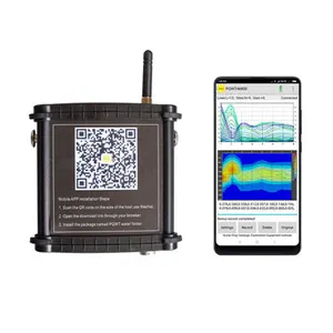 Neues PQWT-M400 Mobiltelefon tragbare Kartierung Bildgebung einfache Bedienung 400 m Bohren Unterwasserdetektor