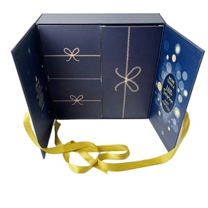 2024 diseño DIY para <span class=keywords><strong>Bing</strong></span> <span class=keywords><strong>Bunny</strong></span> CALENDARIO DE Adviento VACÍO CONJUNTO azul marino niños regalo de Navidad juguete embalaje materiales reciclados - Product Image 1