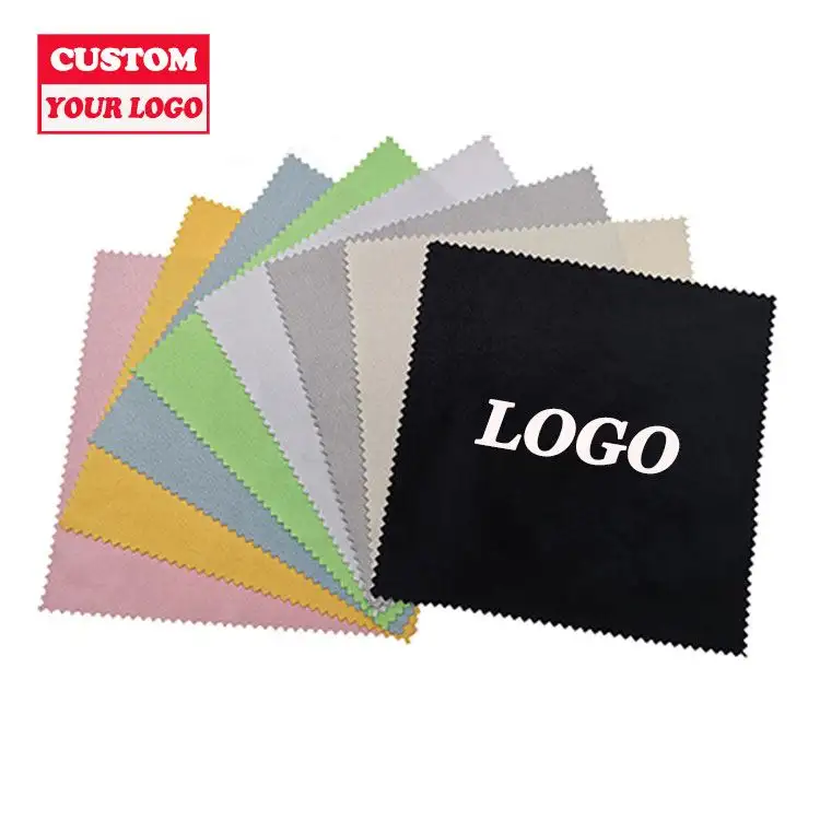 Customized Logo Private Label Wiping Eye Glasses Cloth High Quality Lens Eyeglass Microfiber Cleaning Cloth