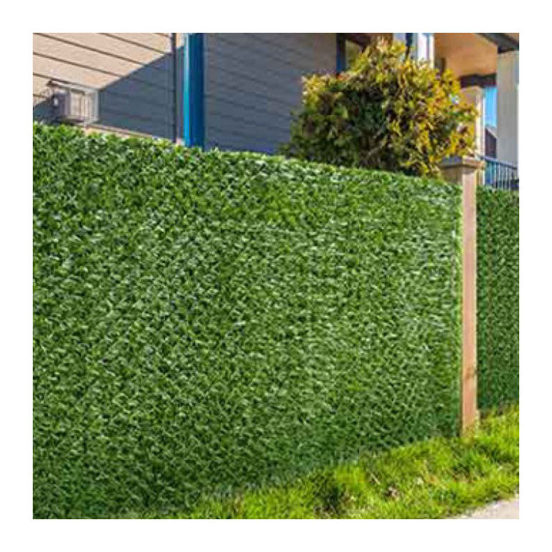 Linwoo Hot Sale Outdoor Privacy Protect Faux Green Fake Grass Hedge Roll Artificial Fence