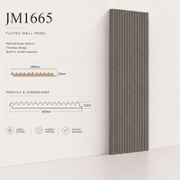 Panneau mural acoustique cannelé en MDF JM1665, revêtement mural décoratif insonorisant pour projets intérieurs