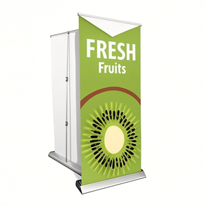 Wholesale Eco-Friendly Waterproof Digital Printed Aluminum Frame Portable Retractable Roll-Up Stand Banners Promotional Flags