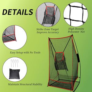 <span class=keywords><strong>Cage</strong></span> <span class=keywords><strong>de</strong></span> football pour entraînement <span class=keywords><strong>de</strong></span> lanceur, <span class=keywords><strong>filet</strong></span> <span class=keywords><strong>d</strong></span>'entraînement pour la précision des passes, pratique en extérieur pour jeunes et adultes, 3x6 pieds, polyester et fibre <span class=keywords><strong>de</strong></span> verre - Product Image 3