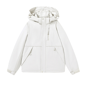 Grosir Pabrik Jaket Hiking Hardshell Kasual Pria Wanita Anti Air Ramah Lingkungan 100% Poliester Tahan Angin - Product Image 5