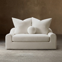 Canapé Jennifer, luxe moderne, sur mesure, tissu de performance, rembourré, fabricant de meubles pour salon et hôtel