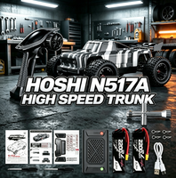 2X Batterie HOSHI N517A Frenzy 1/12ème échelle 4WD Brushless Monster Truck télécommandé 70 km/h haute vitesse RTR avec batterie LiPo 3S