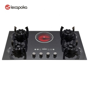 Lima 5 kompor Gas Flip atas kompor Gas, kompor listrik sentuh pintar <span class=keywords><strong>Timer</strong></span> kompor dengan perlindungan Flameout pengapian elektronik - Product Image 1