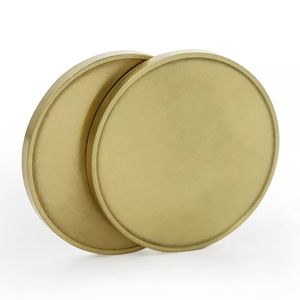 Moedas de bronze liso banhadas a metal, 1 polegada 2 polegadas 3 polegadas moedas em branco dourado logotipo personalizado moeda - Product Image 3