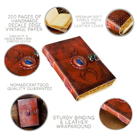 Livre de sorts Prop Cadeau Halloween Décoration Journal en cuir Livre d'écriture Ombre Cadeau de Noël Grimoire