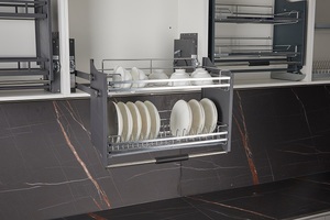 מטבח תליית ארון ארון מדפים ויחידות משיכה הרמת מערכת הרמת זכוכית מטבח זכוכית הרמה מדפה - Product Image 2