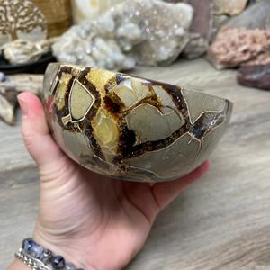 Cuenco Septariano Natural Tallado a Mano, Cuenco de Piedra Curativa de Cristal para Decoración del Hogar, Reiki, Meditación, Feng Shui, Venta al por Mayor - Product Image 2