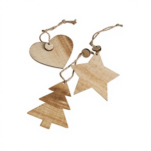 Décoration de Noël artisanale en bois pour la maison, la table, le bureau, les fêtes et les décorations de vacances - Product Image 1