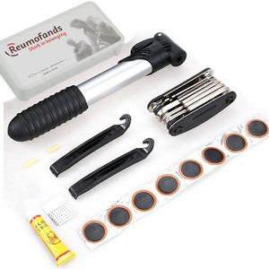 Kit de herramientas de reparación de bicicletas Reumofands con bomba, llave y parches para neumáticos para mantenimiento de bicicletas de montaña - Product Image 1