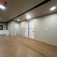Maison conteneur extensible de 20 pieds en acier galvanisé au design blanc moderne, intérieur personnalisable, bureau, immeuble familial, appartement