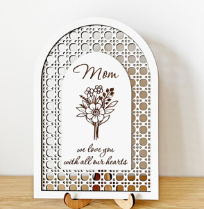 Regalo Personalizado para el <span class=keywords><strong>Día</strong></span> <span class=keywords><strong>de</strong></span> <span class=keywords><strong>la</strong></span> <span class=keywords><strong>Madre</strong></span>, Arco/Rectángulo Decorativo para Mesa, Letrero <span class=keywords><strong>de</strong></span> Madera con Soporte para el <span class=keywords><strong>Día</strong></span> <span class=keywords><strong>de</strong></span> las Madres - Product Image 5