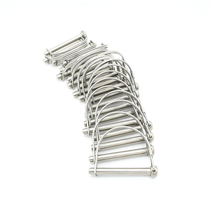 Goupille de sécurité à ressort en acier au carbone zingué, acier inoxydable 304 316, goupilles à dégagement rapide, goupilles à verrouillage de type D - Product Image 4