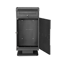 Metall Outdoor Wand montage verzinkter Stahl Pulver beschichtung große Paket Drop Boxen mit Blumentopf Solar licht