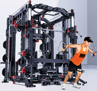 Mutli fonction station portique smith machine équipement de formation complet équipement de fitness combinaison d'ensemble intégré