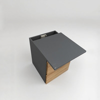 Commode de chevet avec compartiment secret et serrure électronique pour le bureau à domicile, idéale pour ranger les objets de valeur et offrant un rangement pratique.