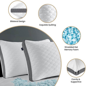 <span class=keywords><strong>Oreiller</strong></span> matelassé en mousse à mémoire de forme, <span class=keywords><strong>gel</strong></span> de refroidissement premium, hôtel 5 étoiles, vente en gros, pièces - Product Image 5