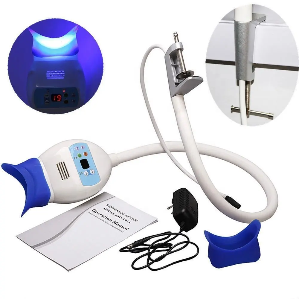 Draagbare Desktop Dental Tanden Bleken Machine Met 8 Koud Led Licht Lamp Bleken Accelerator Kit Op Stoel Voor Clinic Gebruik