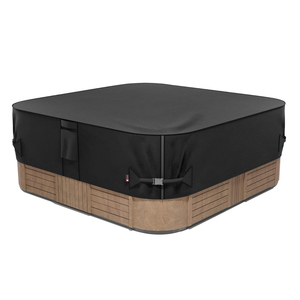 Housse <span class=keywords><strong>de</strong></span> protection carrée pour spa 90 91 92 93 pouces, 600D, résistante aux intempéries, imperméable, pour <span class=keywords><strong>bain</strong></span> à remous extérieur - Product Image 1
