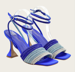 <span class=keywords><strong>Luxe</strong></span> italien solide femmes été bout ouvert talon carré sans lacet chaussures et sacs ensemble fabriqué en Chine pour les tailles de fête - Product Image 4